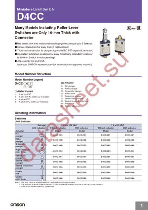 D4CC-1002 datasheet  